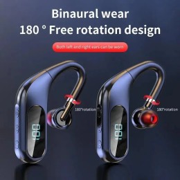 Bluetooth Headphones with Real-time Digital Display HD Sound Quality Durable Endurance with Painless Sports Headphones 