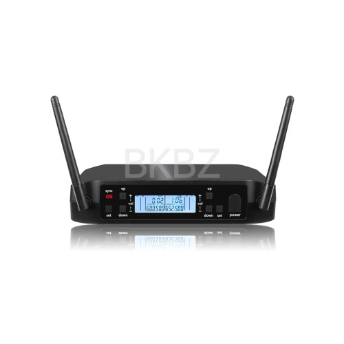G58 600-699MHz Headset Profressional Wireless Microphone System Automatic Scan 2 Channels Bodypack Transmitter Stage Performance 