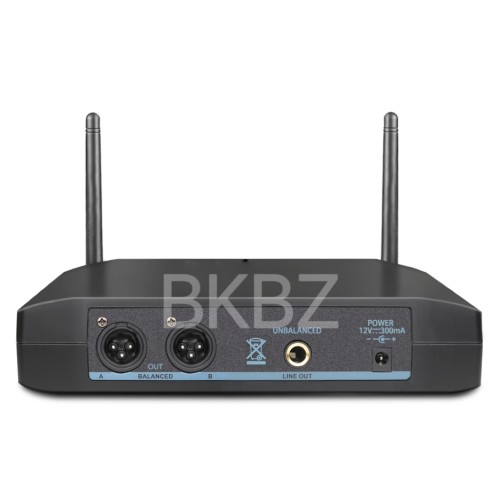 G58 600-699MHz Headset Profressional Wireless Microphone System Automatic Scan 2 Channels Bodypack Transmitter Stage Performance 