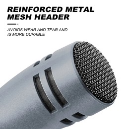Instrument Microphone E608 7-Piece Wired Drum Mic Kit Dynamic Kick Bass Tom/Snare Cymbals Use For Drums Vocal Band DJ Stage Inst 
