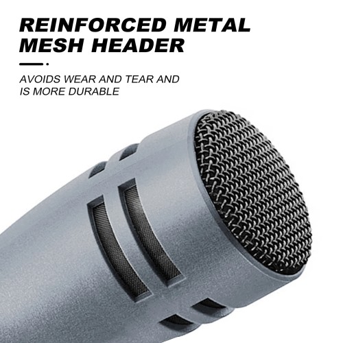 Instrument Microphone E608 7-Piece Wired Drum Mic Kit Dynamic Kick Bass Tom/Snare Cymbals Use For Drums Vocal Band DJ Stage Inst 