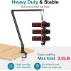 Boom Arm Mic Stand, Aveek Adjustable Desktop Metal Microphone Arm for HyperX QuadCast/Blue Yeti,Rotatable Scissor Microphone Arm 