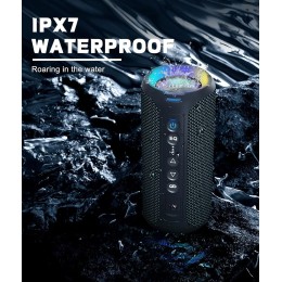 Ortizan X8 Pro Waterproof Bluetooth Speaker Portable Powerful Sound Box Bass Boost Dual Pairing True Wireless Speaker TF/AUX in