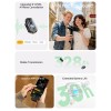 MAONO T1mini Wireless Lapel Microphone for Phone-Noise Cancellation Auto Clipping Function App Setting Audio Video Recording Mic 