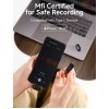 MAONO T1mini Wireless Lapel Microphone for Phone-Noise Cancellation Auto Clipping Function App Setting Audio Video Recording Mic 