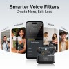 Maono Wave T5 Wireless Lapel Microphone Mini Voice Filter Noise Cancellation for Video Recording Streaming fit for Phones Camera 