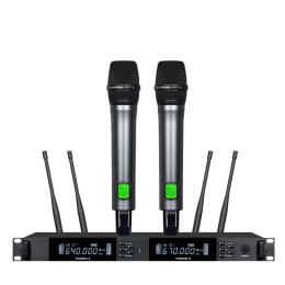 Professional Wireless Microphone  UHF Karaoke One Drag Two KTV Stage Wedding Performance Conference Microphone 