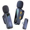 Professional Wireless Lavalier Microphone System with Intelligent Noise Cancellation Lapel Mic For Vlog&Interviews&Conferences 