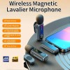 Professional Wireless Lavalier Microphone System with Intelligent Noise Cancellation Lapel Mic For Vlog&Interviews&Conferences 