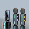 Professional Wireless Lavalier Microphone System with Intelligent Noise Cancellation Lapel Mic For Vlog&Interviews&Conferences 
