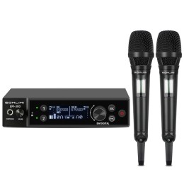 SOMLIMI EM-300 UHF True Diversity Wireless Microphone System for Karaoke Stage Performances Mic Wireless Professionnel 