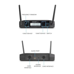 Microphone Wireless G-MARK GLXD4 Professional UHF System Handheld Mic For Stage Speech Wedding Show Band Home Party Church