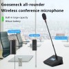 Wireless USB one-to-two gooseneck conference microphones 6RAMS 902585 for broadcasting, gaming, online classes and professional 