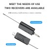 Wireless USB one-to-two gooseneck conference microphones 6RAMS 902585 for broadcasting, gaming, online classes and professional 