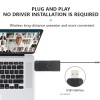 Wireless USB one-to-two gooseneck conference microphones 6RAMS 902585 for broadcasting, gaming, online classes and professional 