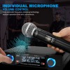 GLXD2 Professional Wireless Microphone System Dual Channel UHF Fixed Frequency Cordless Handheld Dynamic Mic For Karaoke Party 