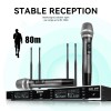 Debra R404 UHF Professional Wireless Microphone System with Conference/Lavalier/Headset Microphone for Stage, Host, Church 