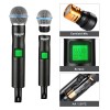 Freeboss Dual Way Wireless Microphone Dynamic UHF 2 Handheld Transmitter Cardioid Double Mic Church Karaoke Home Stage ​K-92A 