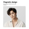 M9 Wireless Lavalier Microphone w/ Charging Box Magnetic Lapel Microphone Noise Reduction Audio Recording Mic for Xiaomi/iPhone 
