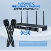 Debra DU8008 Wireless Handheld Microphone System, UHF 8-channel, Lavalier, Headset, Conference Microphone for Hosting, Karaoke 