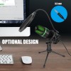 Professional USB Condenser Microphone For PC Laptop Streaming Video Games YouTube Podcasts  Vocals 