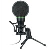 ME4 RGB Condenser Microphone USB Wired Desktop Tripod MIC For Recording Live Gaming Video Noise Reduction Conference Microphone 