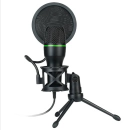 ME4 RGB Condenser Microphone USB Wired Desktop Tripod MIC For Recording Live Gaming Video Noise Reduction Conference Microphone 