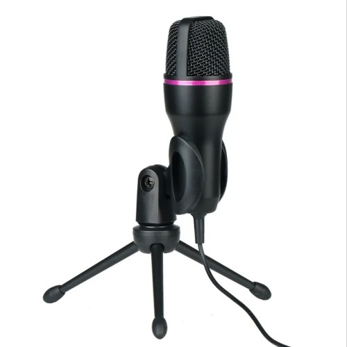 ME4 RGB Condenser Microphone USB Wired Desktop Tripod MIC For Recording Live Gaming Video Noise Reduction Conference Microphone 
