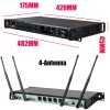 Leicozic 4 Channel Wireless Microphone Professional Lapel Wireless Microfono Headset Microfone Dynamic AD4Q KSM8 KSM11 SM-Beta58 