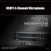 Leicozic 4 Channel Wireless Microphone Professional Lapel Wireless Microfono Headset Microfone Dynamic AD4Q KSM8 KSM11 SM-Beta58 