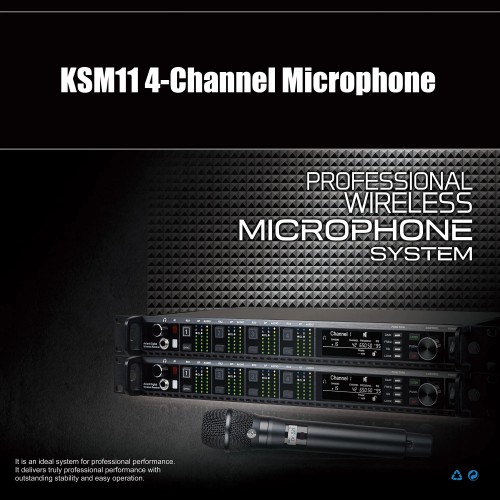 Leicozic 4 Channel Wireless Microphone Professional Lapel Wireless Microfono Headset Microfone Dynamic AD4Q KSM8 KSM11 SM-Beta58 