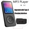 MP3 MP4 Player Bluetooth-Compatible5.0 Music Stereo Player 1.8in Color Screen with E-book/FM Radio/Recording 
