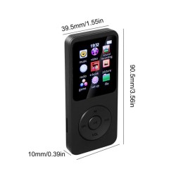 Bluetooth MP4 MP3 Lossless Music Player TFT LCD Display Walkman E-book Support TF Card Audio Recorder lossless sound MP3 player