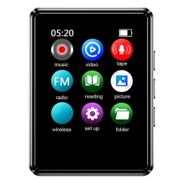 MP3/MP4 HIFI Music Player Compatible with Bluetooth Digital Audio Player Built in Speaker 128GB 1.77 Inch for Student Daily Use