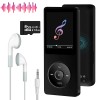 Portable Bluetooth MP3 Player HIFI Music Speakers MP4 Media FM Radio Recorder USB Charging Pocket Sports Running Music Play 