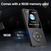 Portable Bluetooth MP3 Player HIFI Music Speakers MP4 Media FM Radio Recorder USB Charging Pocket Sports Running Music Play 