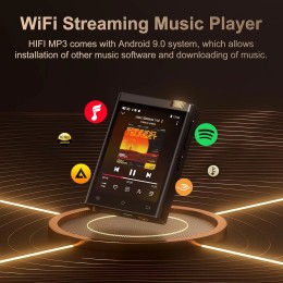 Hi-Fi MP3 Player with Bluetooth and WiFi, Oilsky Lossless DSD High-Resolution Digital Audio with 64GB Memory Card up to 1TB 