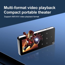 4-128GB Bluetooth Touch MP3 Player,1.8inch Color Screen Support TF Card/Fm Radio/Voice Recorder, Lossless HIFI Muisc Player MP4 