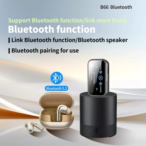 8G-128GB Touch Screen Mini Bluetooth MP3 Player +Clip HIFI Music Player E-book FM Radio Audio Voice Recorder Sports Walkman MP4 