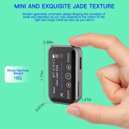 8G-128GB Touch Screen Mini Bluetooth MP3 Player +Clip HIFI Music Player E-book FM Radio Audio Voice Recorder Sports Walkman MP4 