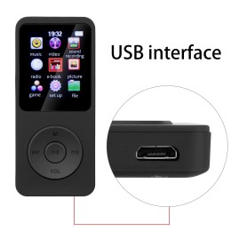 MP3 Player Bluetooth Mini Color Screen E-book Sports MP3 MP4 FM Radio Walkman Music Player Suitable for Win8/XP/VISTA 