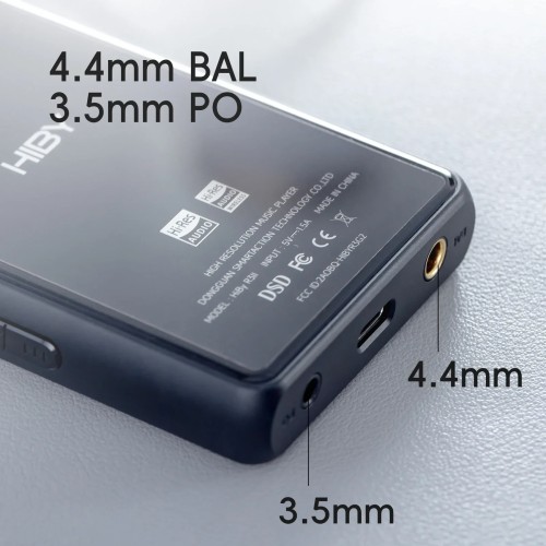 HiBy R3 II 2025 / R3 Gen 2 Music Player Bluetooth 5.1 WiFi MQA16X DSD256 Web Radio USB Audio Dongle DAC X1600E ES9219C 3.2‘’ 
