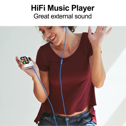 Vandlion X19 Digital MP3 MP4 Music Player Blue tooth E-Book Reading 2.01 inch Touch Screen with Audio Video Recorder Function 
