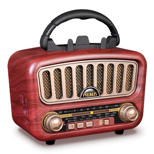 J-180 Retro Radio Bluetooth Speaker AM/FM/SW Clear Stereo Sound Quality TF/USB/Headphones Player Rechargeable Retro Radios 