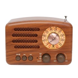 Classical Retro FM AM Radio Desktop Receiver Rechargeable Portable MP3 Radios Stereo 3W Bluetooth Speaker AUX USB 