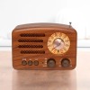 Classical Retro FM AM Radio Desktop Receiver Rechargeable Portable MP3 Radios Stereo 3W Bluetooth Speaker AUX USB 