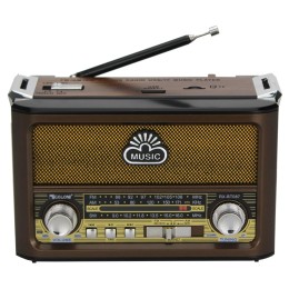 Vintage Home  AM/FM/SW Radio with Light Portable Wireless Bluetooth Audio TF Card USB Flash Disk MP3 Player 