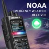 BTONERA BT8000 Full Band Ham Radio 256 Channel Air Band Two Way Radio USB-C Aviation NOAA Police Marine Amateur HT Scanner Roger 