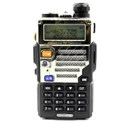 Baofeng 5RB Two Way Radio Frequency Scanner for Police Fire Outdoor Hiking Camping Single Ear Hook PTT Headset FM Transceiver 