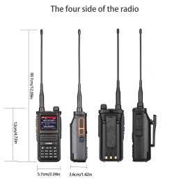 Radtel RT-470X Full band Ham Radio 256CH Air Band Two Way Radio Walkie Talkie Air Band Receive NOAA Police Marine Transceiver 
